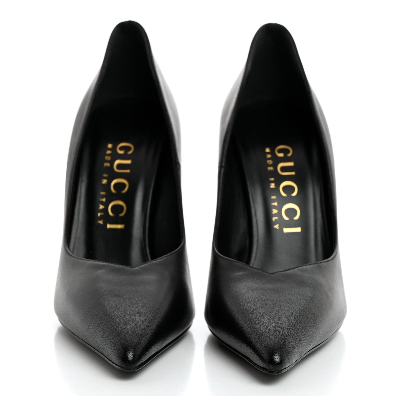 Gucci Nappa Charlotte Pumps 37 Black 2 of 9