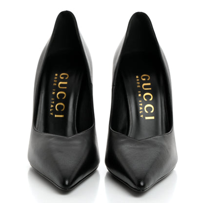 Gucci Nappa Charlotte Pumps 37 Black 2 of 9