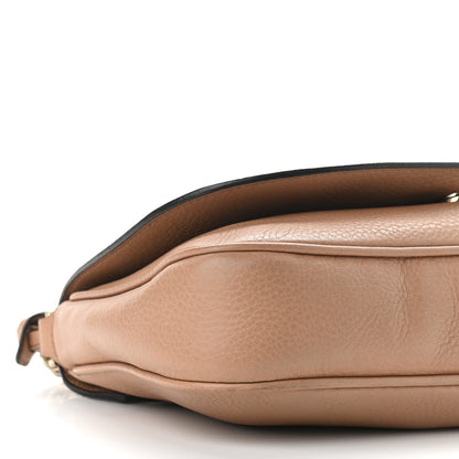 Gucci Pebbled Calfskin Medium Soho Flap Crossbody Camelia 8 of 10
