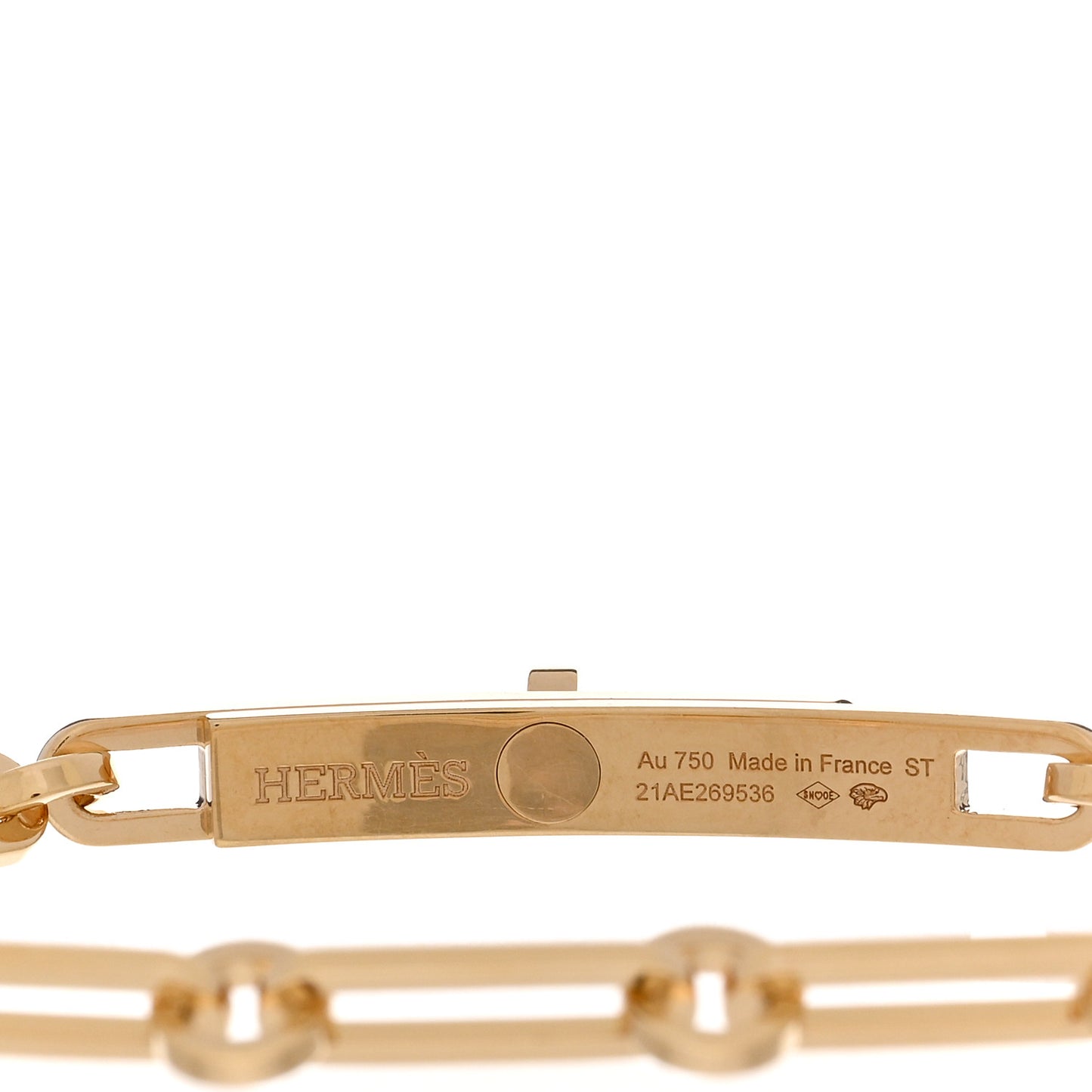 18K Yellow Gold Diamond PM Kelly Chaine Bracelet ST