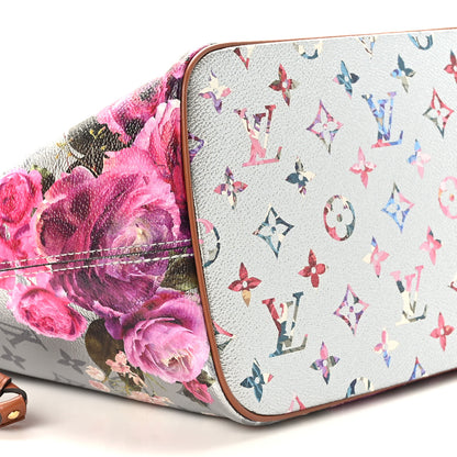 Louis Vuitton Metallic Monogram LV Garden Neverfull MM Silver 8 of 9