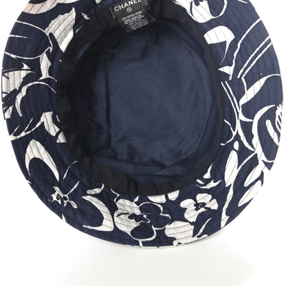 Chanel Cotton Canvas Bucket Hat M Navy Ivory 5 of 6
