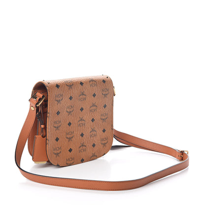 MCM Visetos Studded Small Patricia Crossbody Bag Cognac 3 of 8