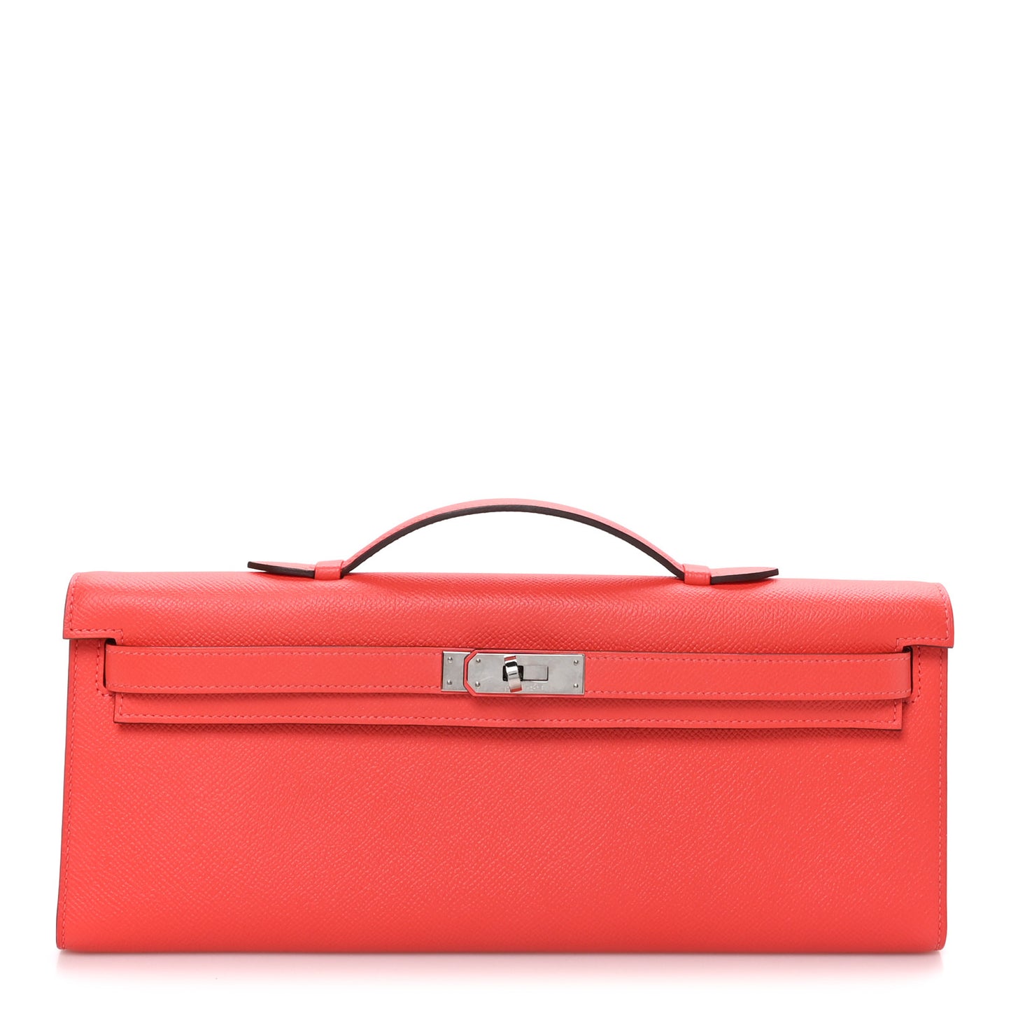 Epsom Kelly Cut Clutch Pochette Rose Jaipur