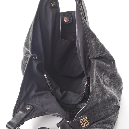 Givenchy Leather Chain Hobo Shoulder Bag Black 10 of 12