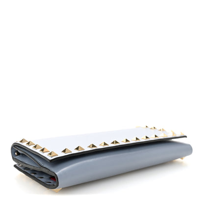 Valentino Garavani Calfskin Rockstud Wallet Stone 4 of 7