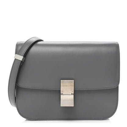 Celine Box Calfskin Medium Classic Box Flap Bag Zinc 1 of 14