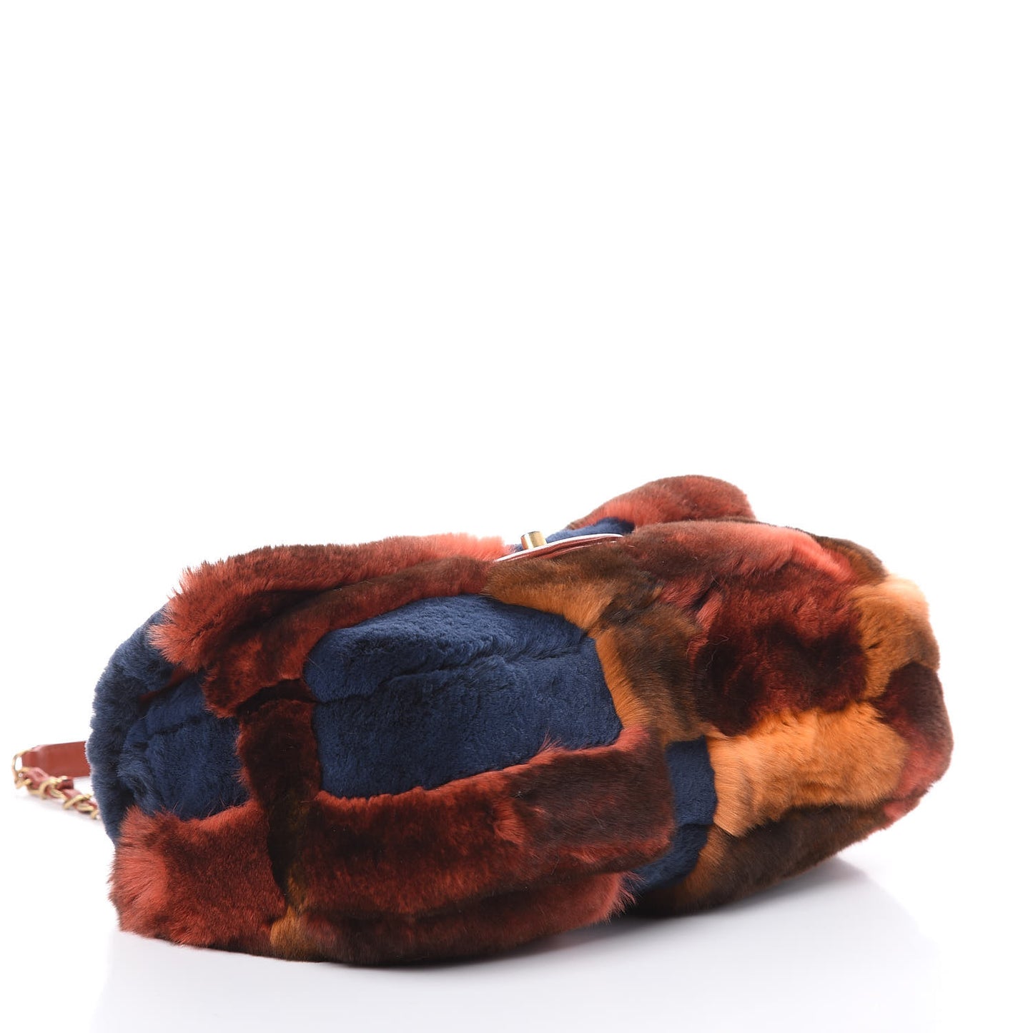 Orylag Lambskin Medium Flap Blue Orange