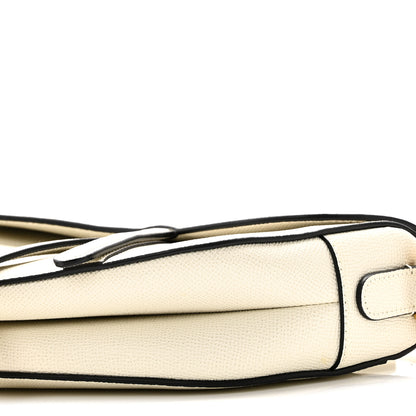 Christian Dior Grained Calfskin Saddle Bag With Strap Latte 9 of 10