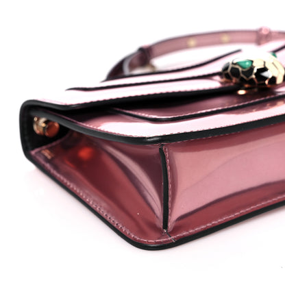 Bulgari Metallic Calfskin Serpenti Medium Crossbody Bag Pink 5 of 16