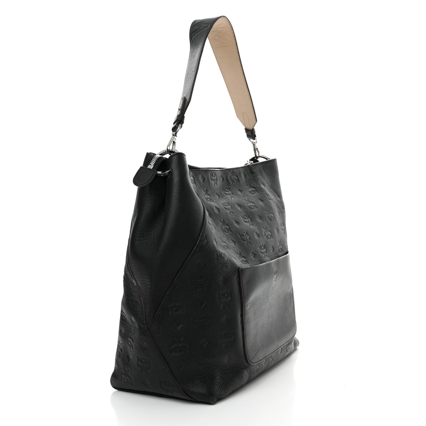 Calfskin Ottomar Large Klara Hobo Black