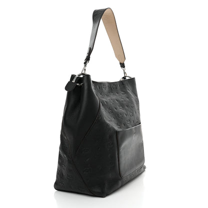 MCM Calfskin Ottomar Large Klara Hobo Black 3 of 12