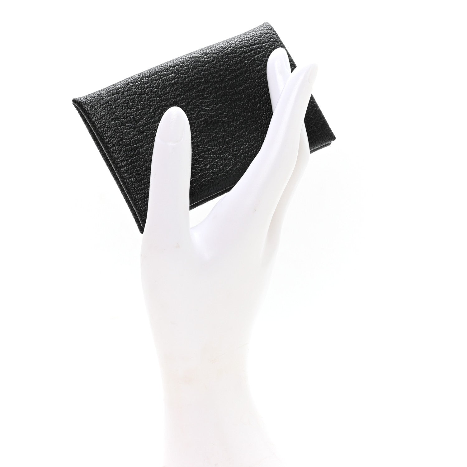 Hermes Chevre Mysore Calvi Card Case Black 2 of 7