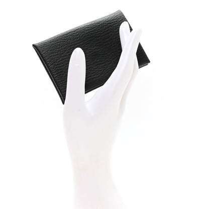 Hermes Chevre Mysore Calvi Card Case Black 2 of 7
