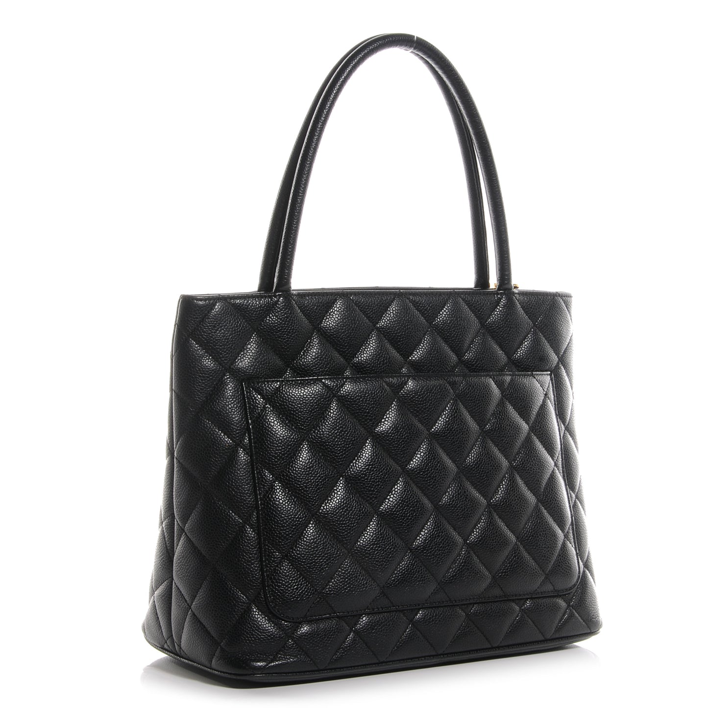 Caviar Medallion Tote Black