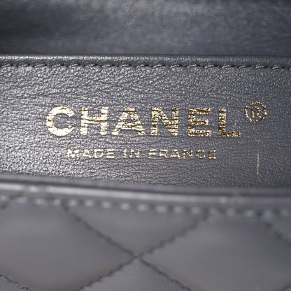 Chanel Lambskin Quilted Mini Rectangular Flap Dark Grey 8 of 20