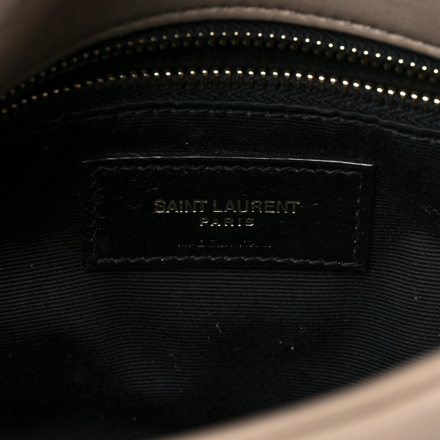 Lambskin Quilted Toy Loulou Puffer Monogram Chain Satchel Dark Beige