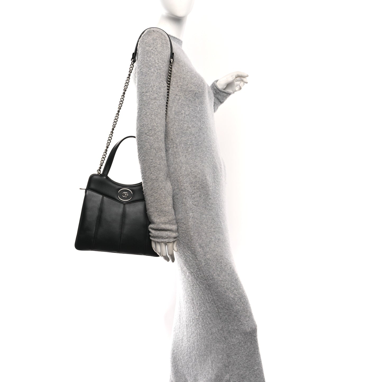 Calfskin Petite GG Small Tote Bag Black