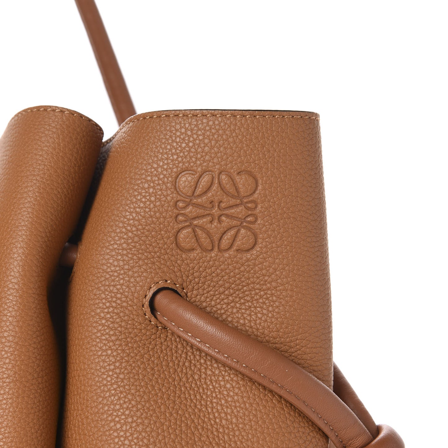 Calfskin Medium Flamenco Knot Bag Tan Light Caramel