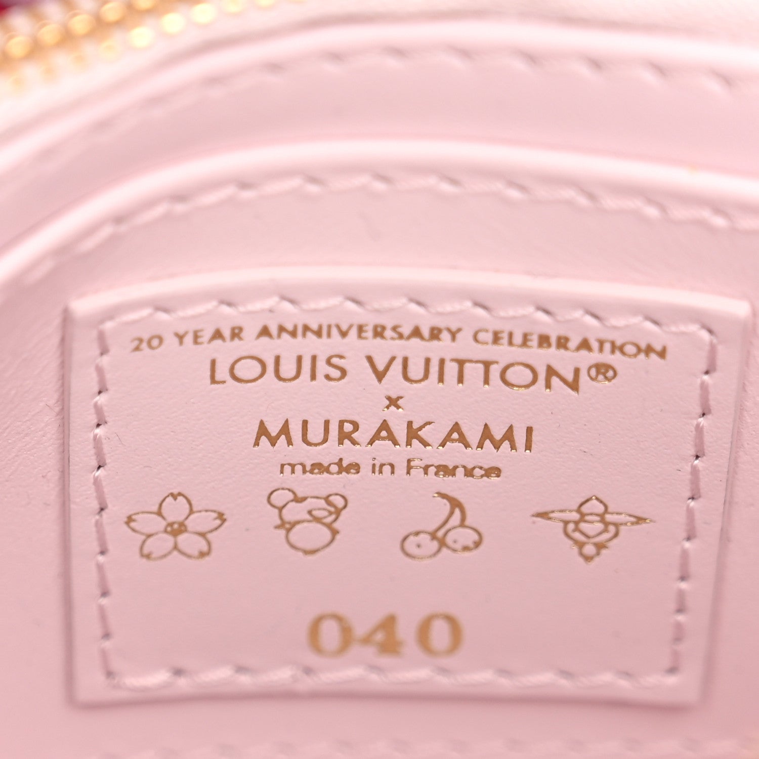 Louis Vuitton LV X TM Lambskin Beaded Embroidered Mini Cherry Blossom Capucines Pink 5 of 8