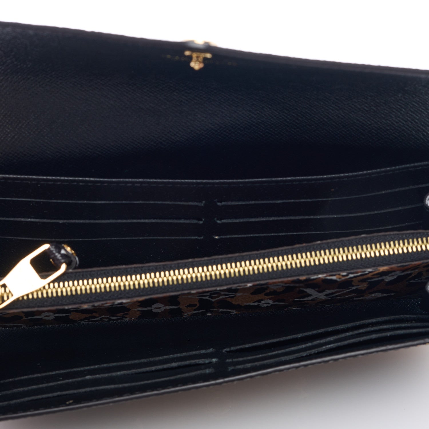 Louis Vuitton Monogram Giant Jungle Sarah Wallet Black 5 of 6