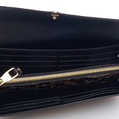 Louis Vuitton Monogram Giant Jungle Sarah Wallet Black 5 of 6