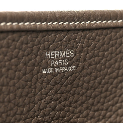 Hermes Taurillon Clemence Evelyne III PM Etoupe 6 of 11