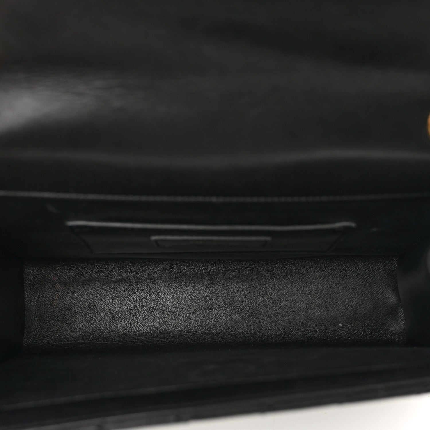 Saint Laurent Lambskin Matelasse Chevron Medium Monogram Satchel Black 6 of 13