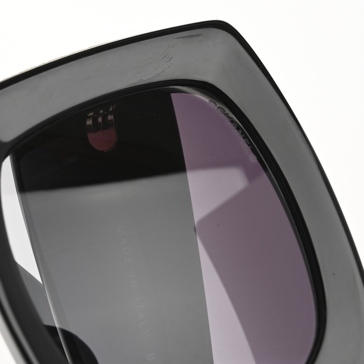 Acetate Rectangle Sunglasses 5435 Black