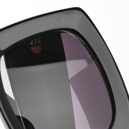Chanel Acetate Rectangle Sunglasses 5435 Black 8 of 11