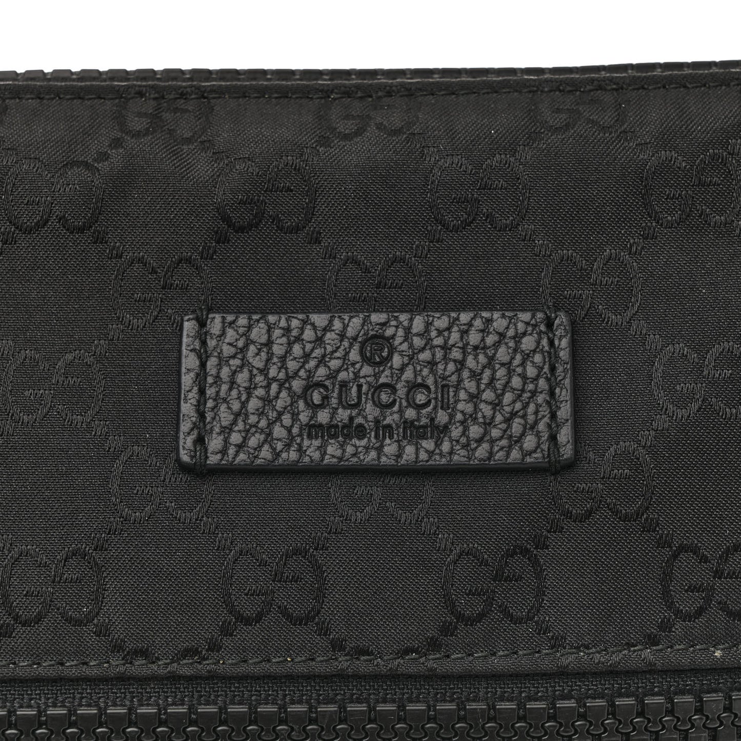 Nylon Monogram Small Flat Messenger Bag Black