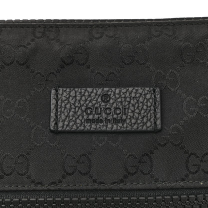 Gucci Nylon Monogram Small Flat Messenger Bag Black 7 of 15