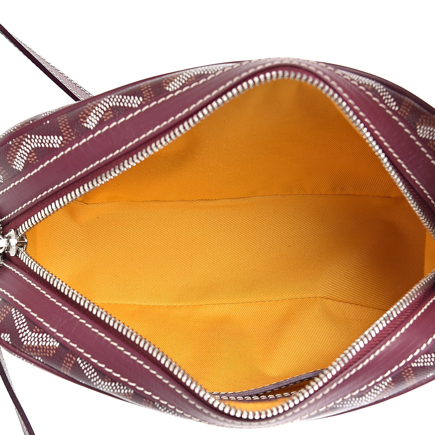 Goyardine Sac Cap Vert Burgundy