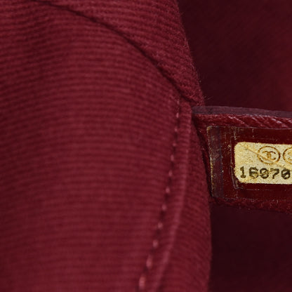 Chanel Canvas Small Deauville Tote Red 7 of 12