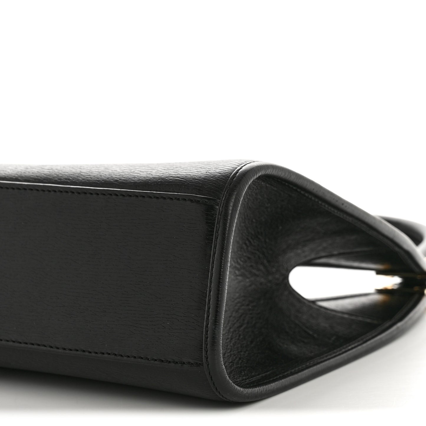 Calfskin Bardot Hobo Black