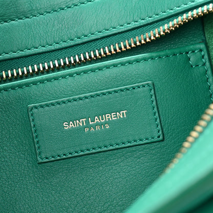 Saint Laurent Calfskin Small Classic Y Cabas Green 6 of 11
