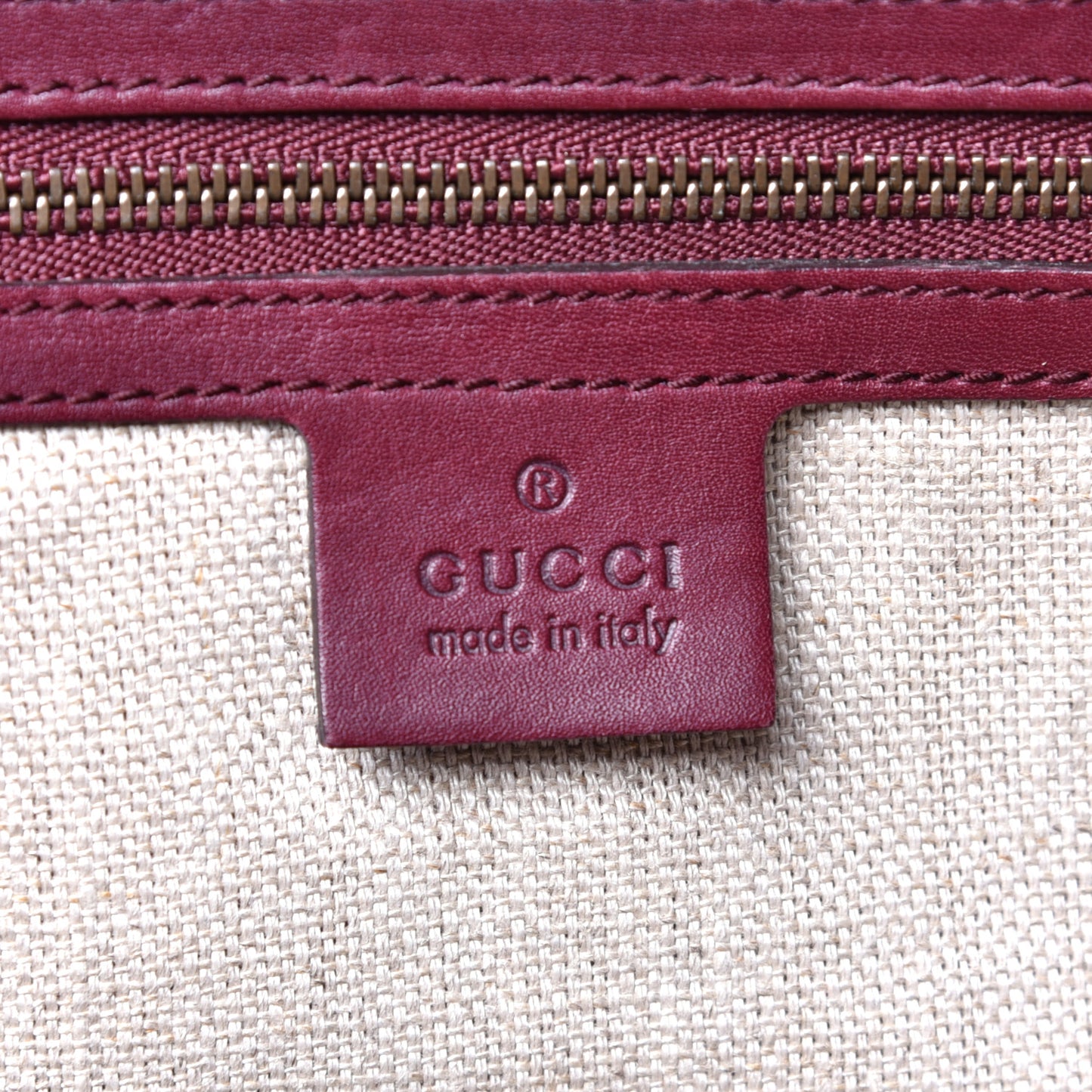 Calfskin Duilio Brogue Top Handle Bag Burgundy
