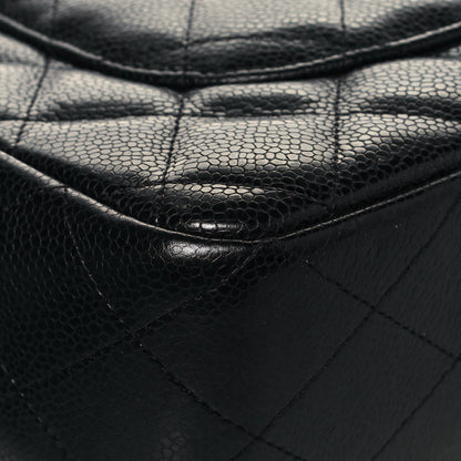 Chanel Caviar Quilted Jumbo Single Flap Black 11 of 15
