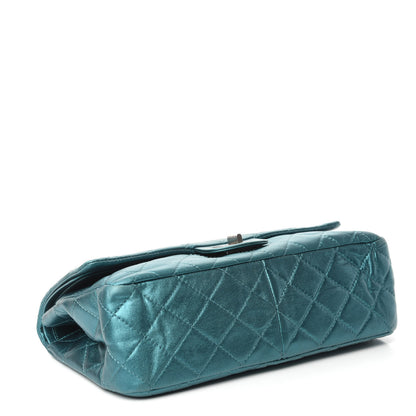 Chanel Metallic Calfskin Quilted 2.55 Reissue 227 Flap Turquoise 5 of 15