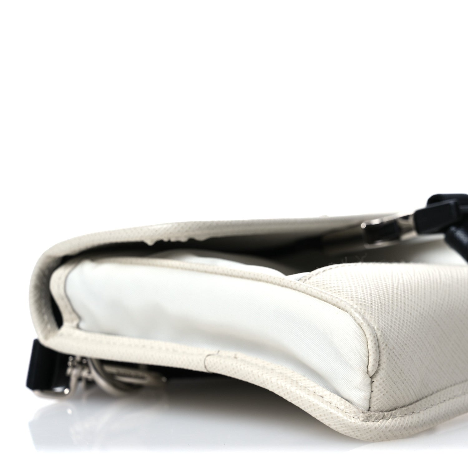 Prada Re-Nylon Saffiano Smartphone Case Crossbody Talco 9 of 10