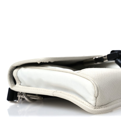 Prada Re-Nylon Saffiano Smartphone Case Crossbody Talco 9 of 10