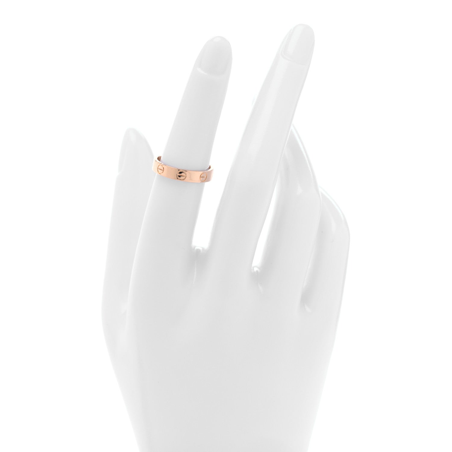 Cartier 18K Pink Gold 3.5mm LOVE Wedding Band Ring 51 5.75 2 of 5