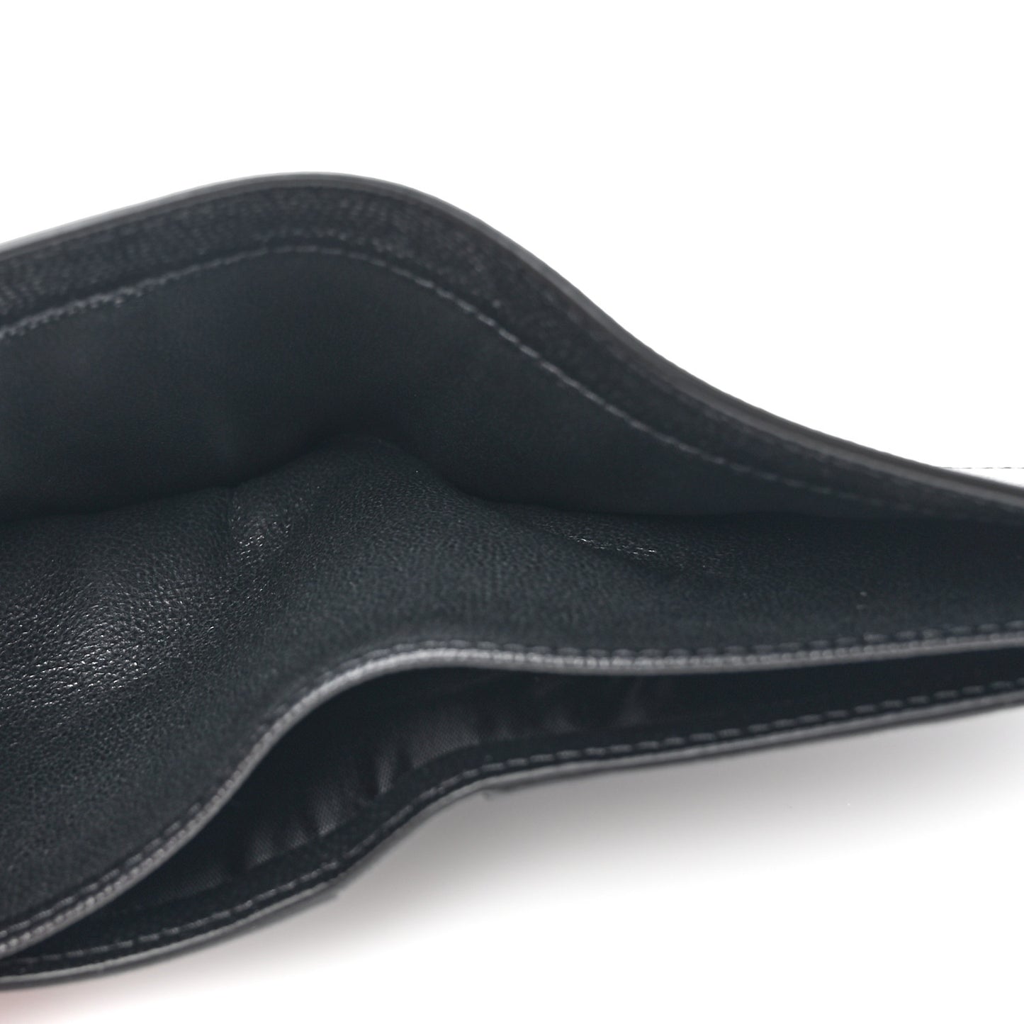 Grain De Poudre Monogram Monochrome Bifold Wallet Black