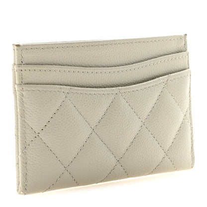 Chanel Caviar Quilted Card Holder White 3 of 8