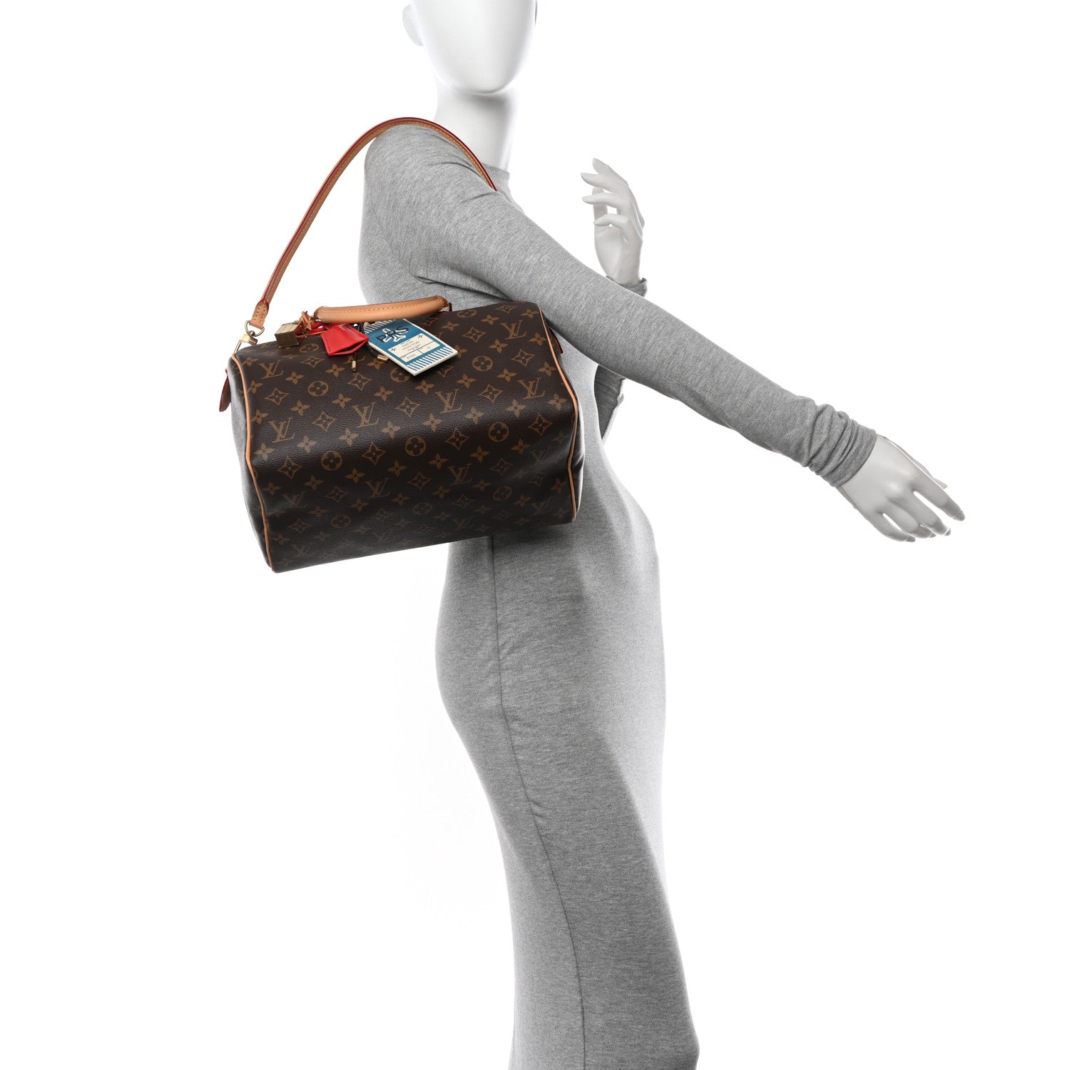 Louis Vuitton Monogram Speedy Soft 30 Red 2 of 9