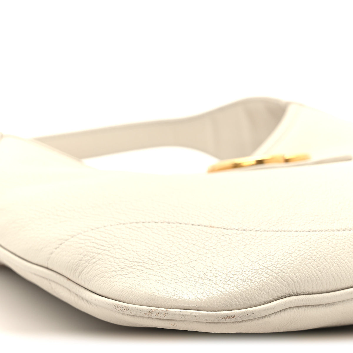 Goatskin Medium Aphrodite Shoulder Bag Mystic White