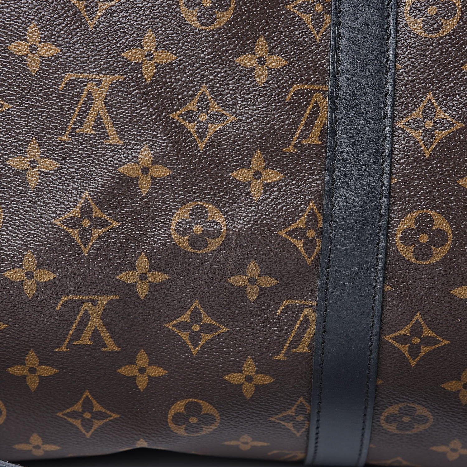 Louis Vuitton Monogram Macassar Keepall Bandouliere 55 9 of 10