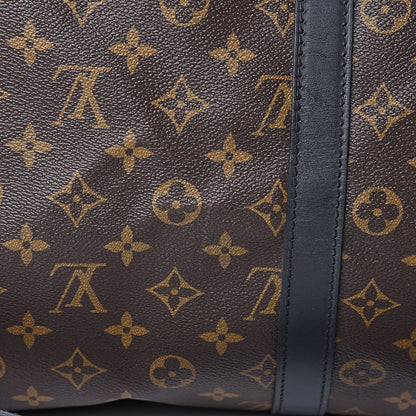 Louis Vuitton Monogram Macassar Keepall Bandouliere 55 9 of 10