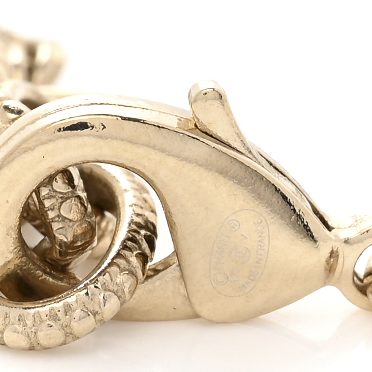 Chanel Pearl CC Round Pendant Necklace Gold 6 of 7