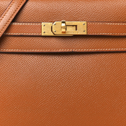 Hermes Courchevel Mini Kelly Sellier 20 Gold 8 of 17